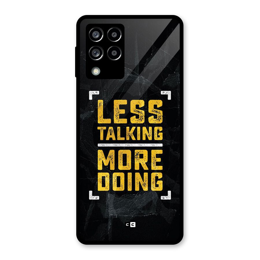 Less Talking Glass Back Case for Galaxy M53 5G