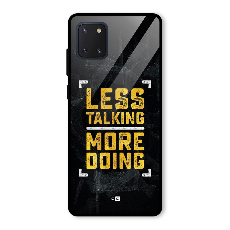 Less Talking Glass Back Case for Galaxy Note 10 Lite