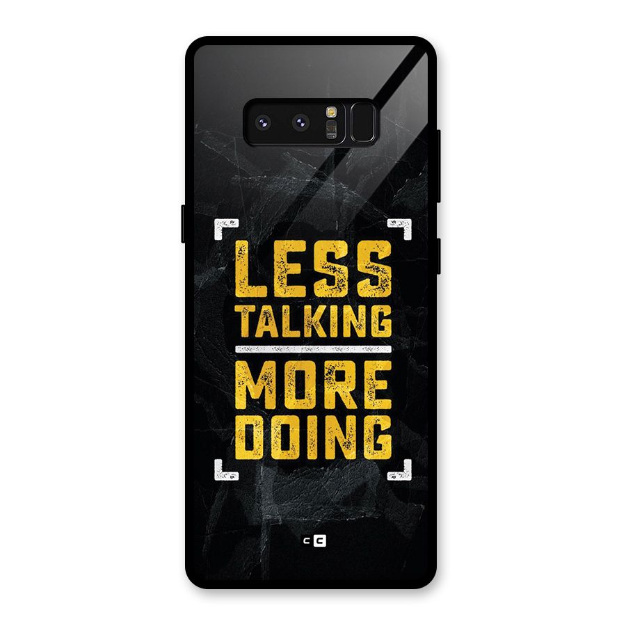 Less Talking Glass Back Case for Galaxy Note 8