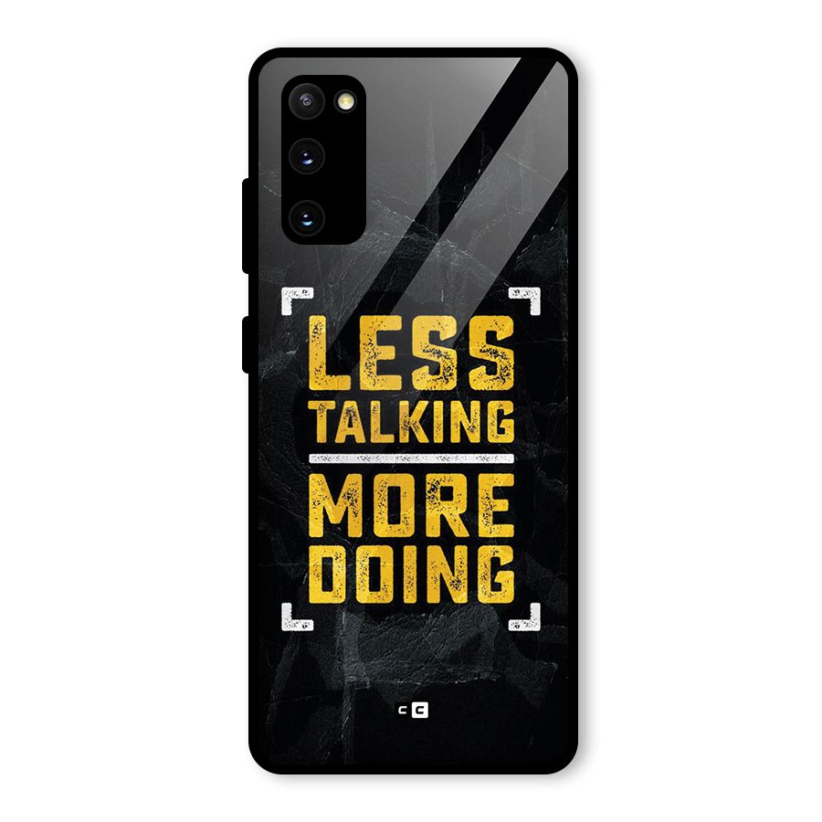 Less Talking Glass Back Case for Galaxy S20 FE 5G