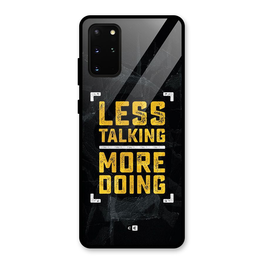 Less Talking Glass Back Case for Galaxy S20 Plus