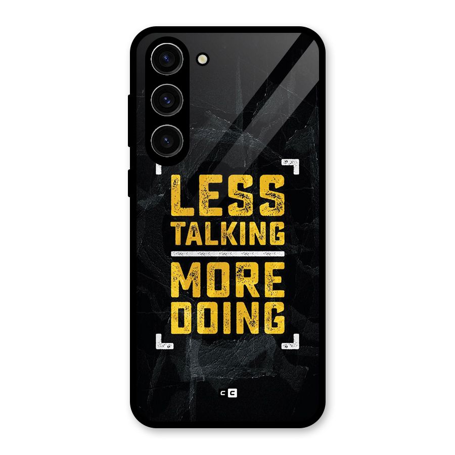 Less Talking Glass Back Case for Galaxy S23 Plus