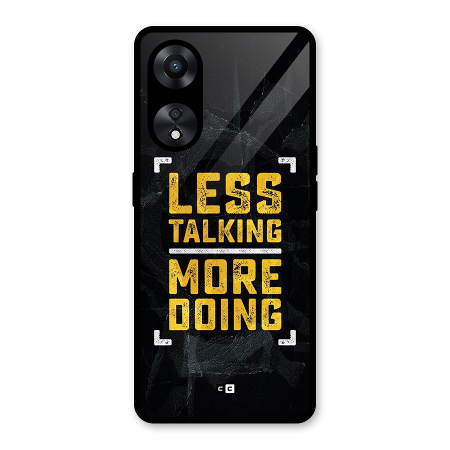 Less Talking Glass Back Case for Oppo A78