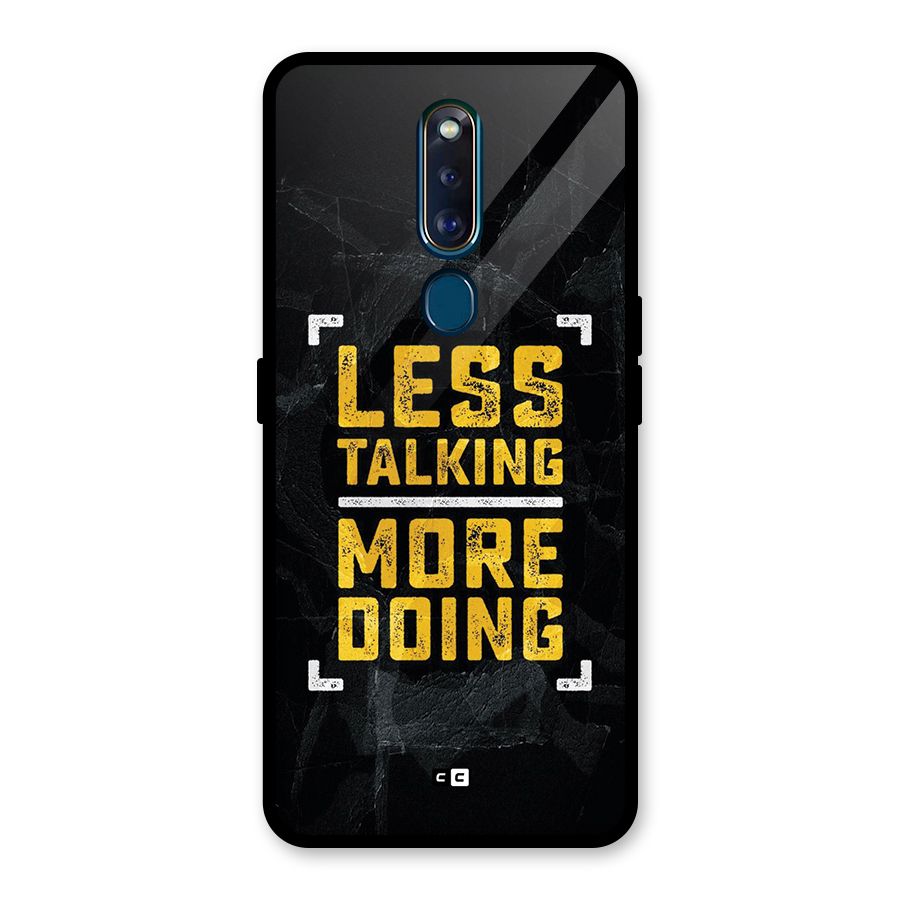 Less Talking Glass Back Case for Oppo F11 Pro