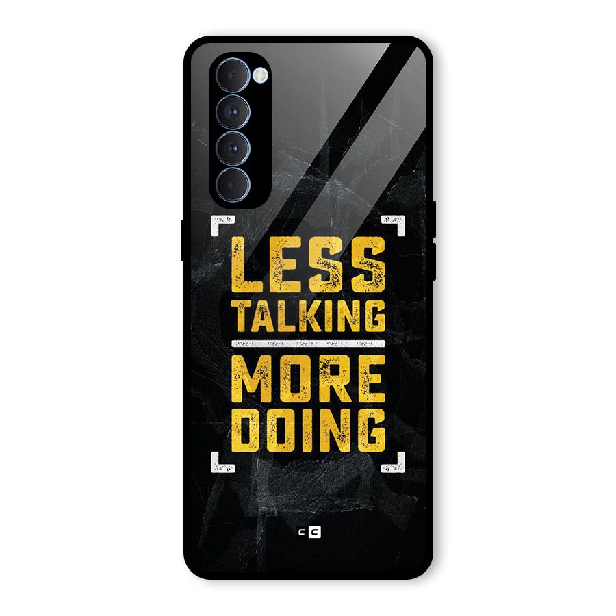 Less Talking Glass Back Case for Oppo Reno4 Pro