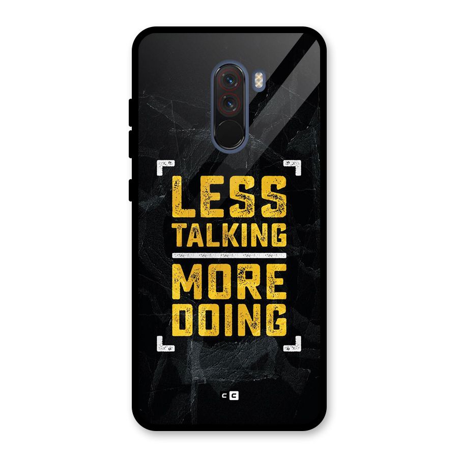 Less Talking Glass Back Case for Poco F1