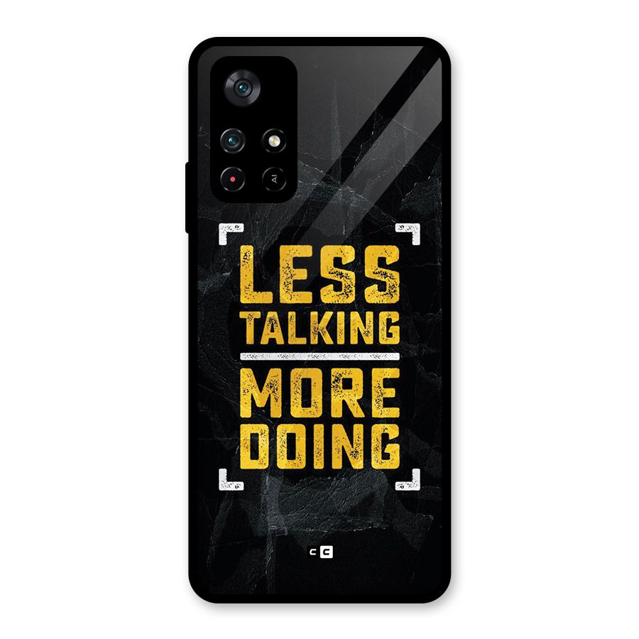 Less Talking Glass Back Case for Poco M4 Pro 5G