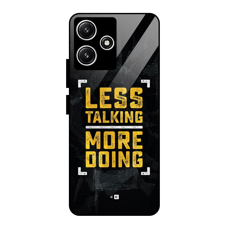 Less Talking Glass Back Case for Poco M6 Pro