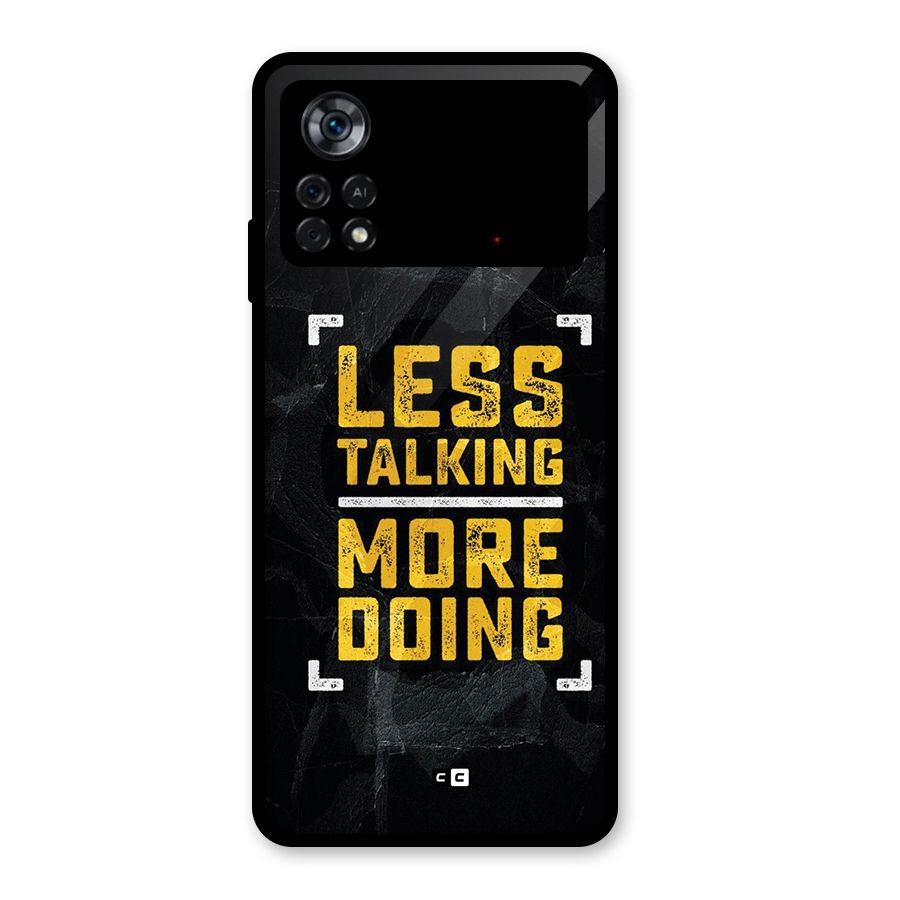 Less Talking Glass Back Case for Poco X4 Pro 5G