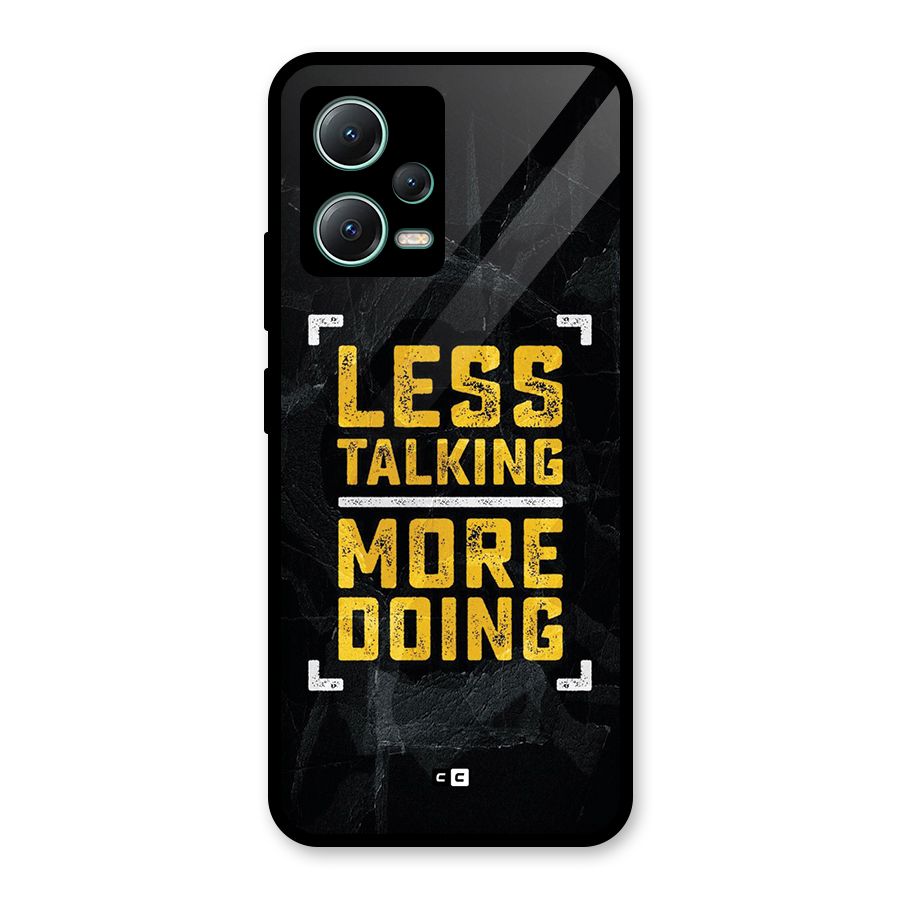 Less Talking Glass Back Case for Poco X5