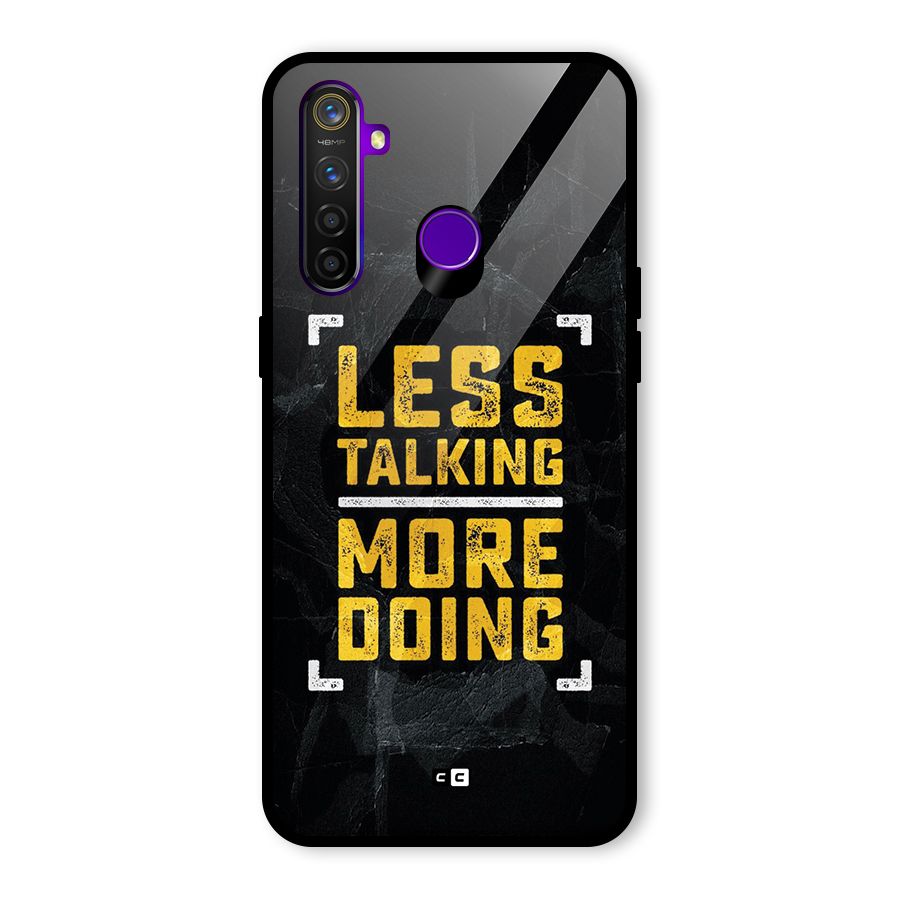 Less Talking Glass Back Case for Realme 5 Pro