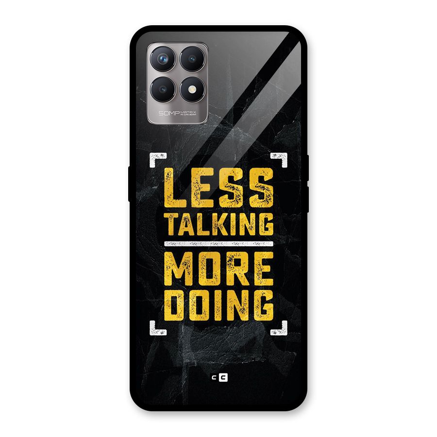 Less Talking Glass Back Case for Realme 8i