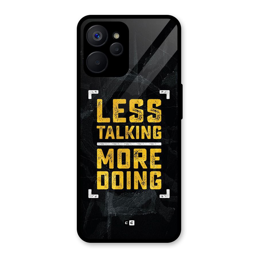 Less Talking Glass Back Case for Realme 9i 5G