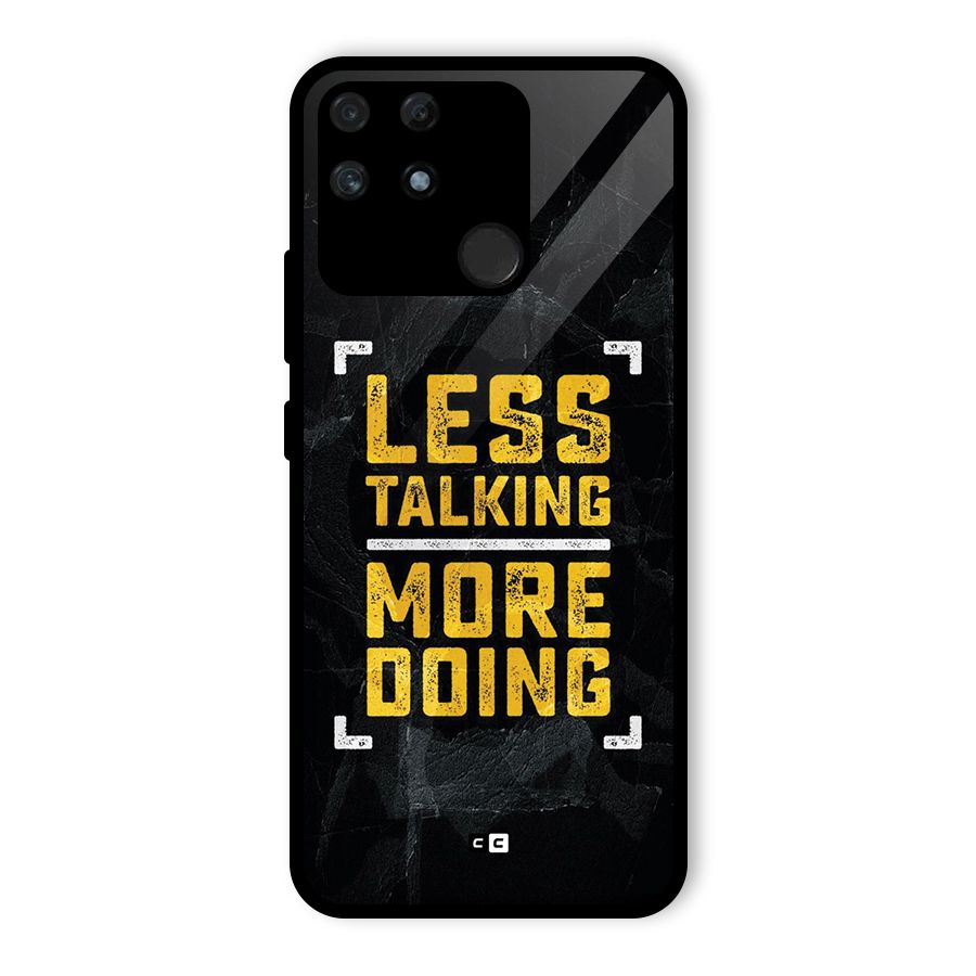 Less Talking Glass Back Case for Realme Narzo 50A