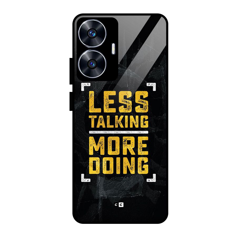 Less Talking Glass Back Case for Realme Narzo N55