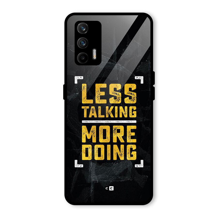 Less Talking Glass Back Case for Realme X7 Max