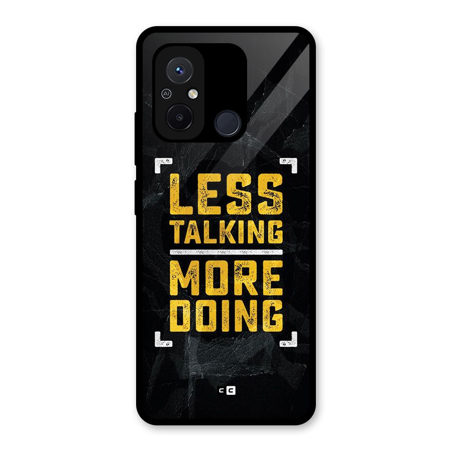 Less Talking Glass Back Case for Redmi 12C