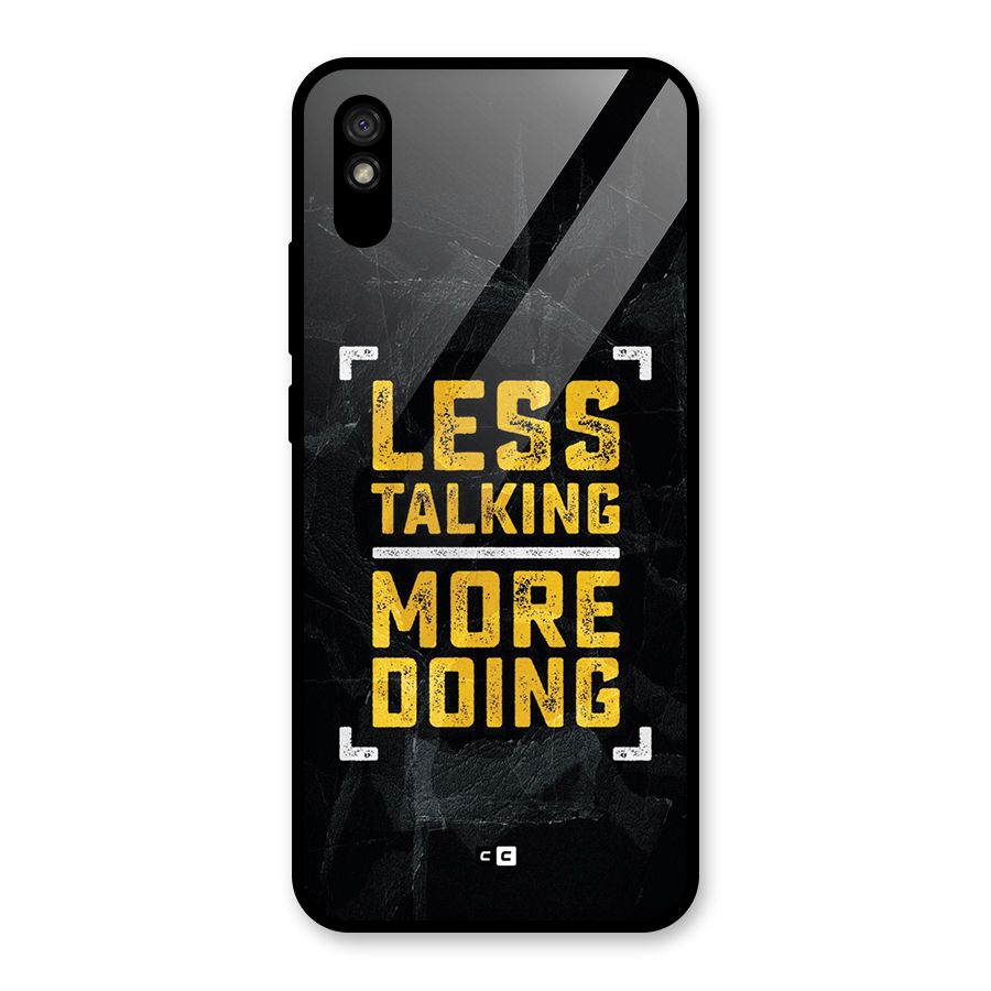 Less Talking Glass Back Case for Redmi 9A