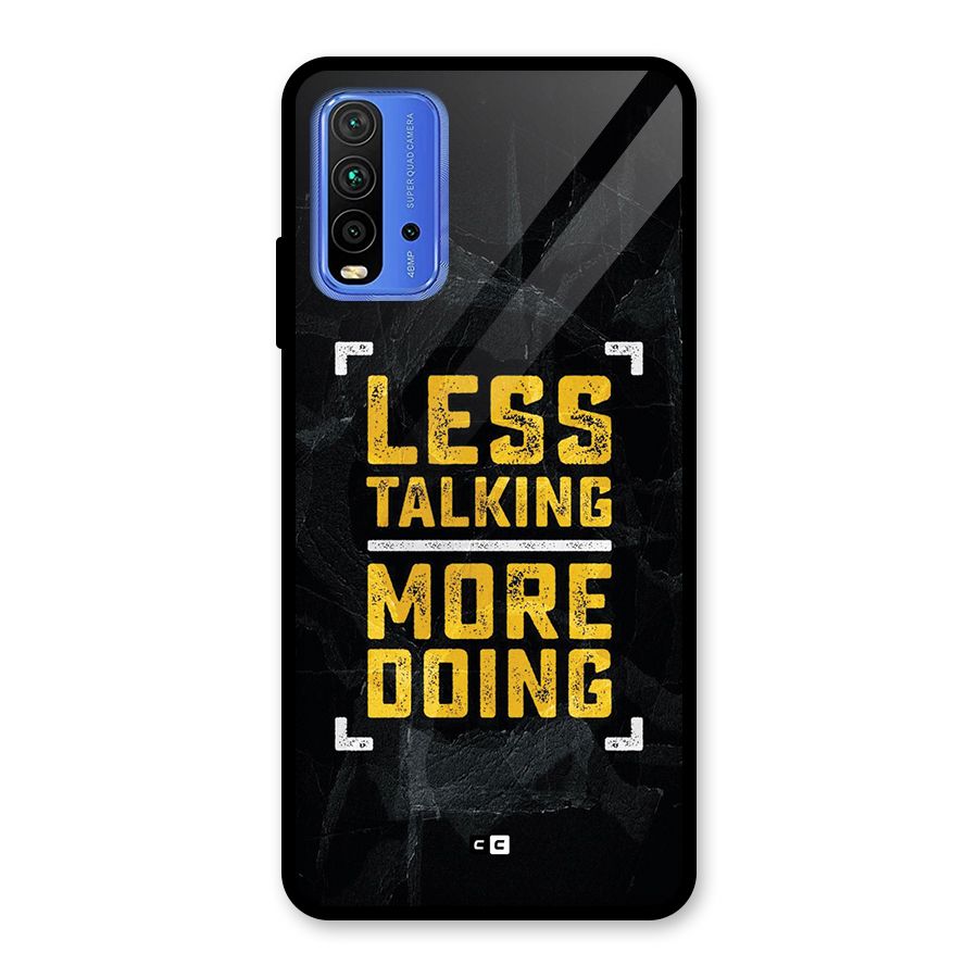 Less Talking Glass Back Case for Redmi 9 Power