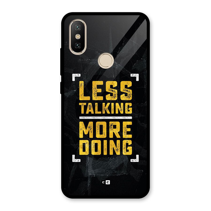 Less Talking Glass Back Case for Redmi A2