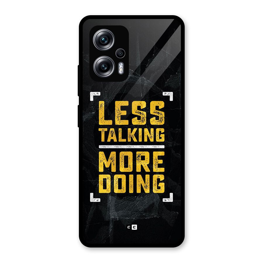 Less Talking Glass Back Case for Redmi K50i