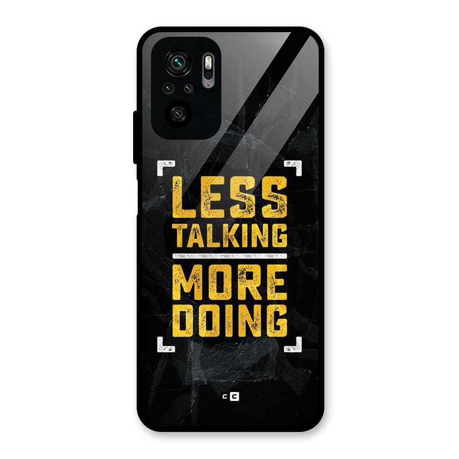 Less Talking Glass Back Case for Redmi Note 10S