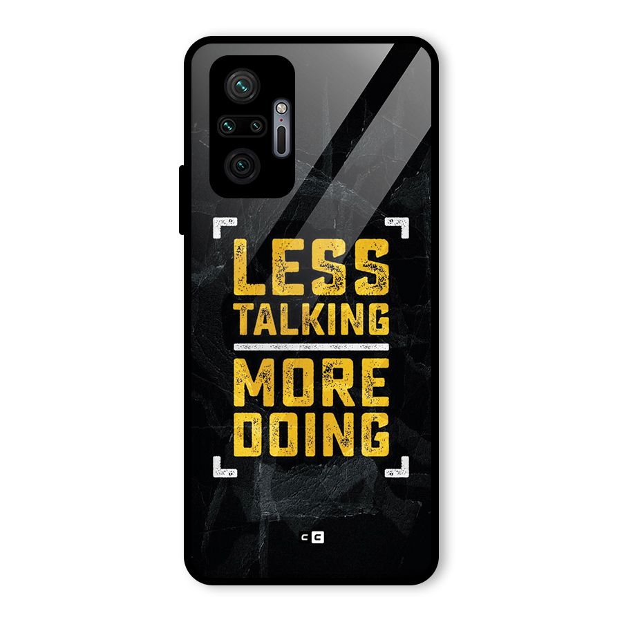Less Talking Glass Back Case for Redmi Note 10 Pro