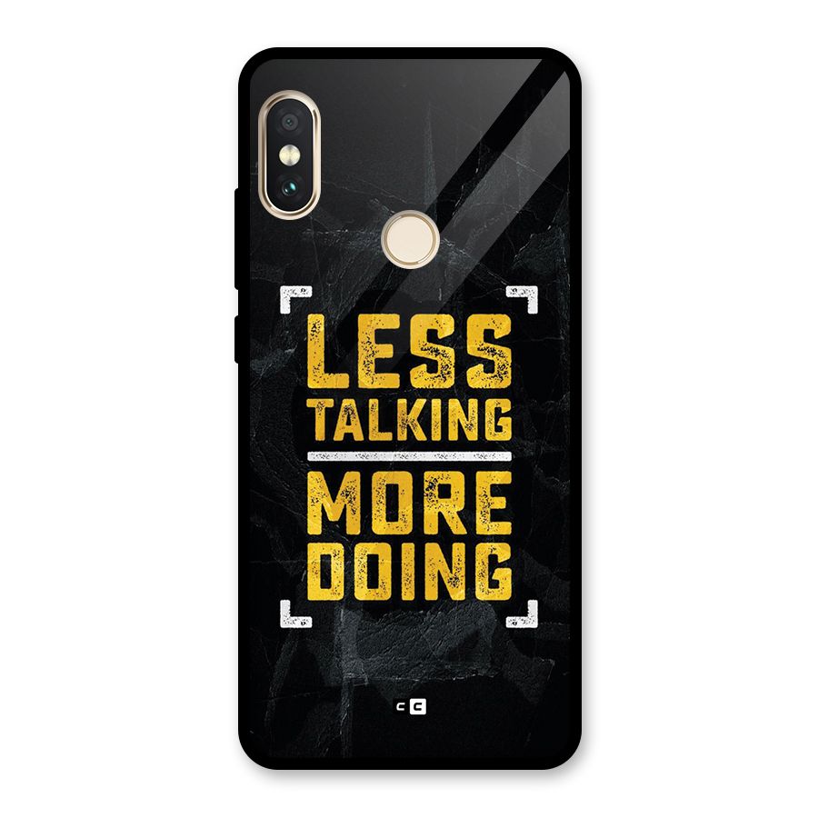 Less Talking Glass Back Case for Redmi Note 5 Pro