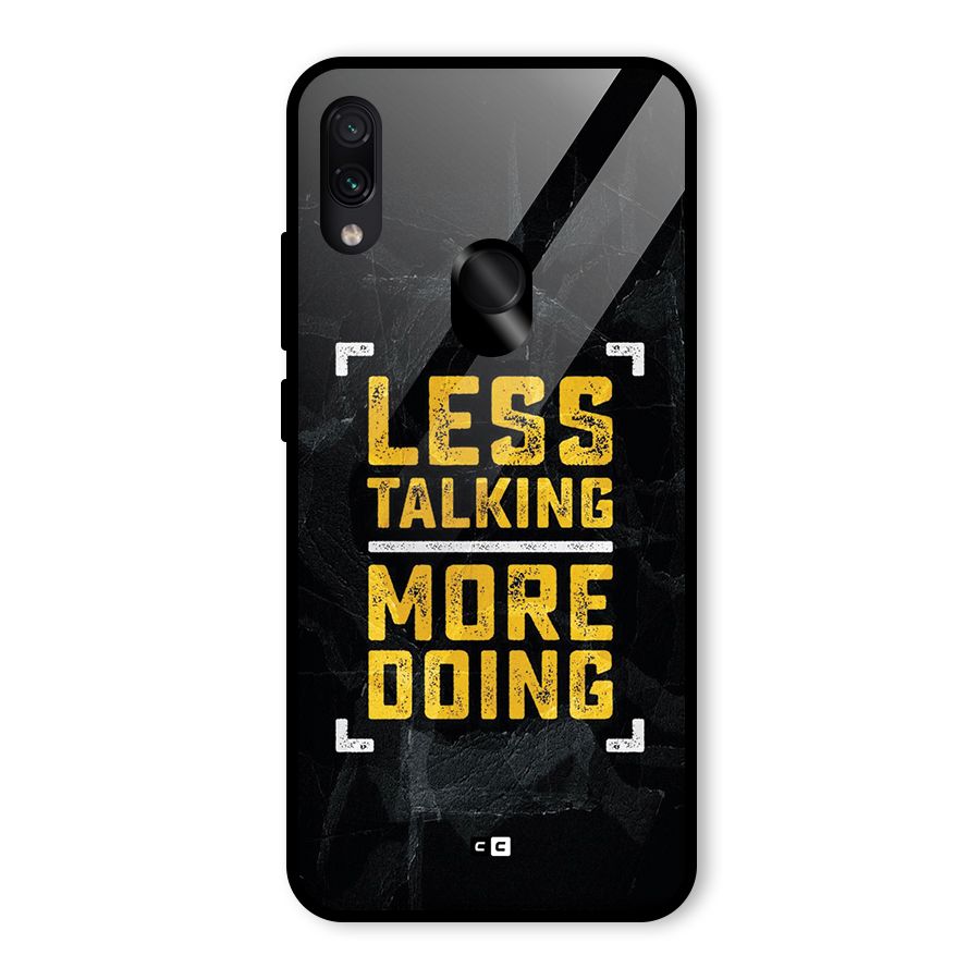 Less Talking Glass Back Case for Redmi Note 7 Pro