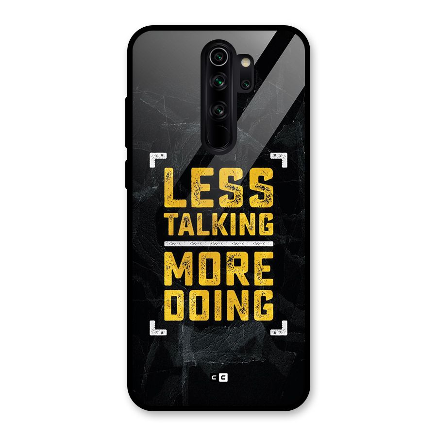 Less Talking Glass Back Case for Redmi Note 8 Pro