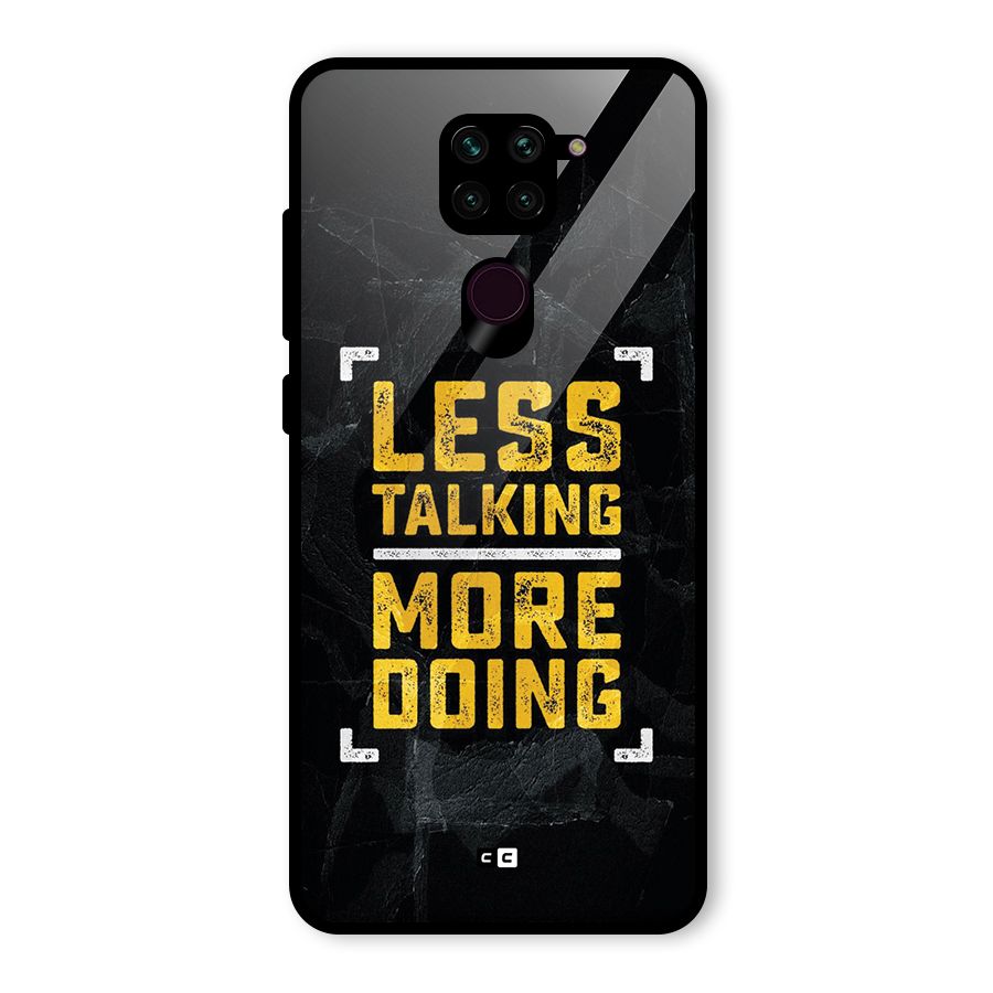 Less Talking Glass Back Case for Redmi Note 9
