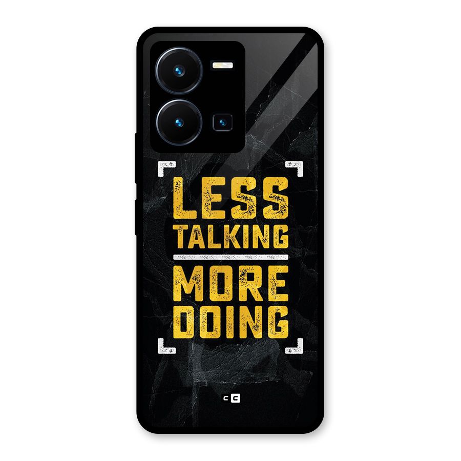 Less Talking Glass Back Case for Vivo Y35