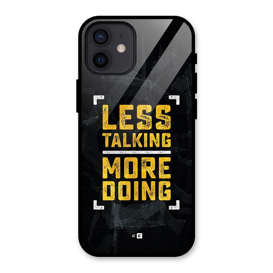 Less Talking Glass Back Case for iPhone 12