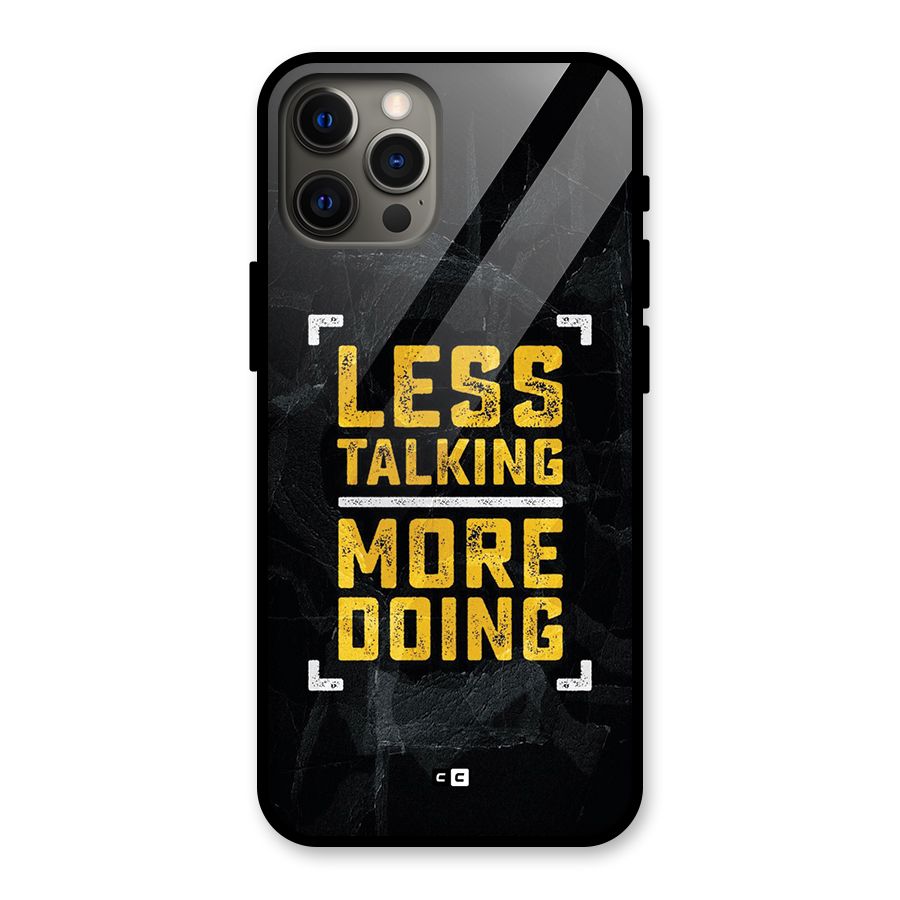 Less Talking Glass Back Case for iPhone 12 Pro Max