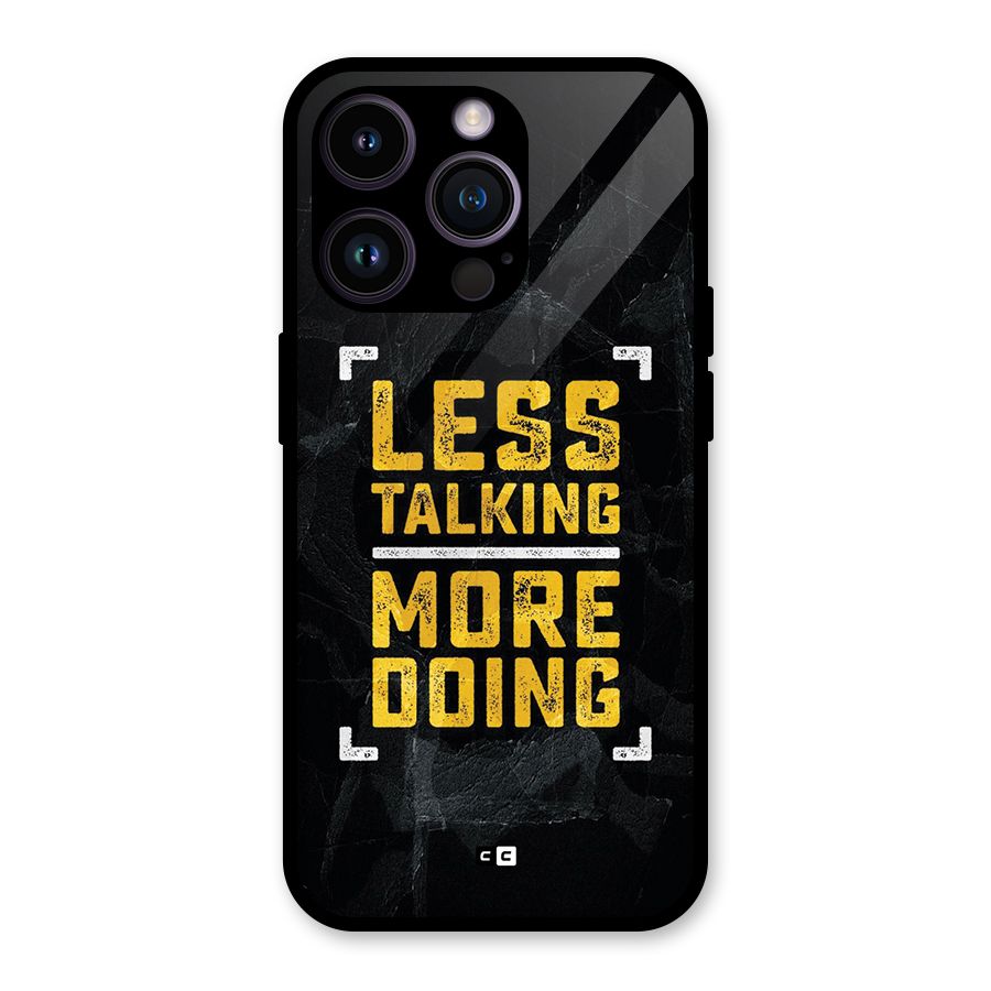 Less Talking Glass Back Case for iPhone 14 Pro