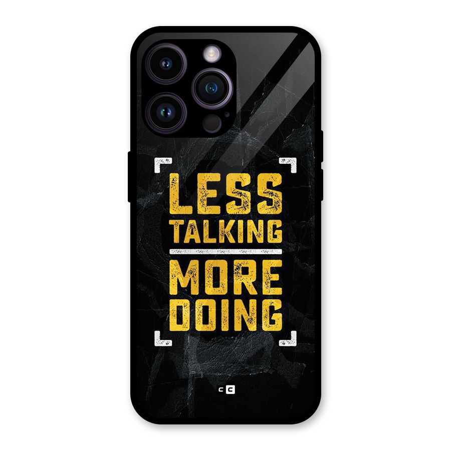 Less Talking Glass Back Case for iPhone 14 Pro Max