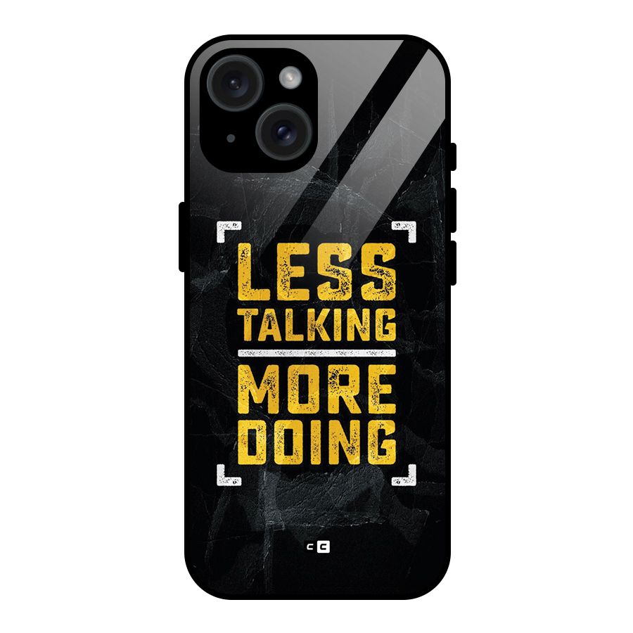 Less Talking Glass Back Case for iPhone 15