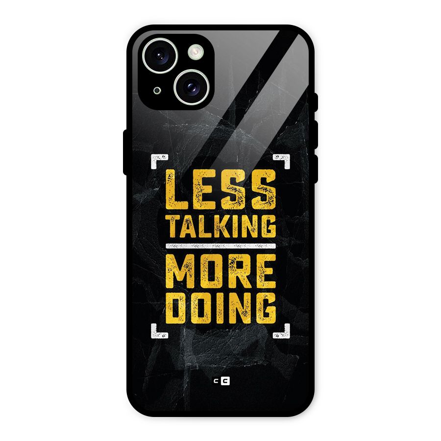 Less Talking Glass Back Case for iPhone 15 Plus