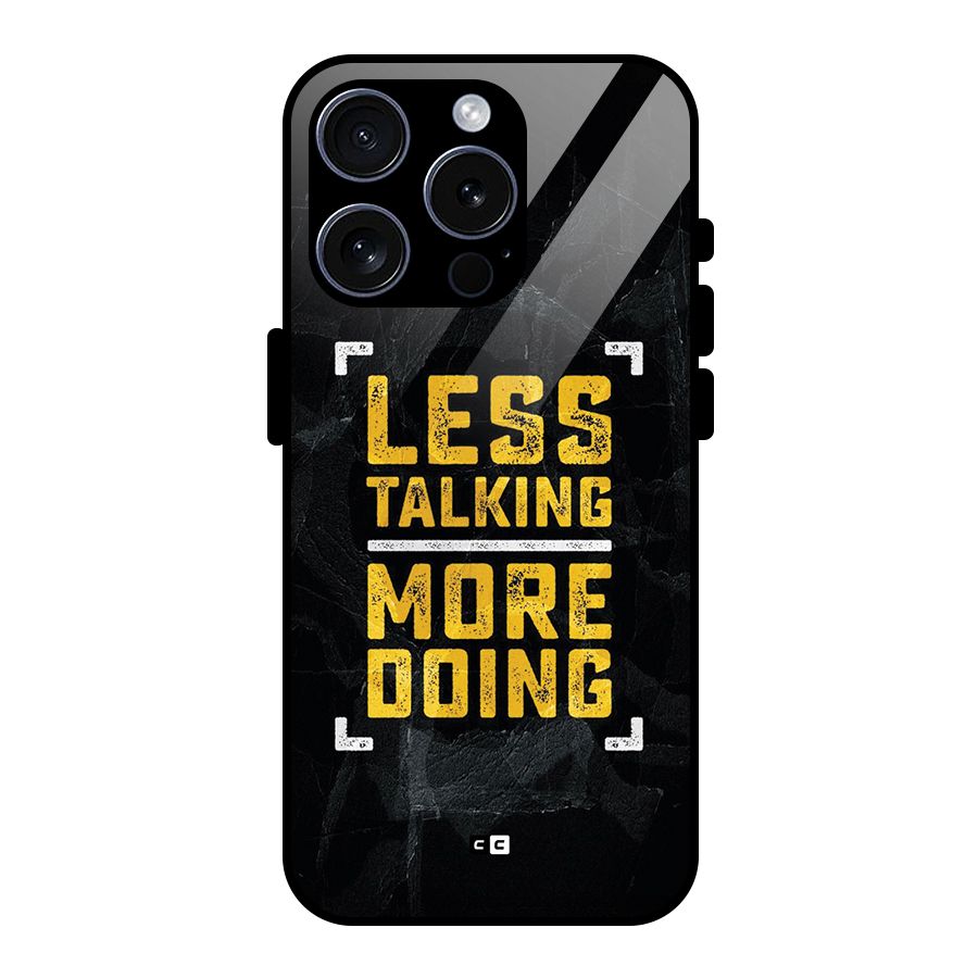 Less Talking Glass Back Case for iPhone 15 Pro