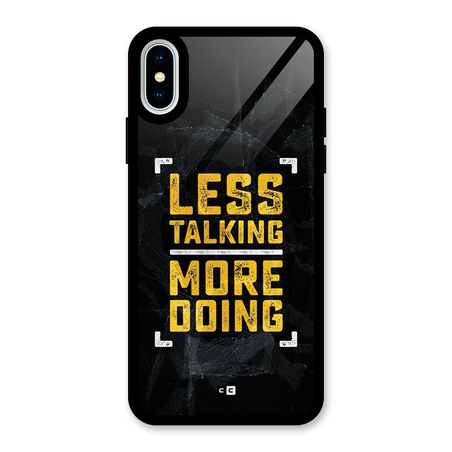 Less Talking Glass Back Case for iPhone X