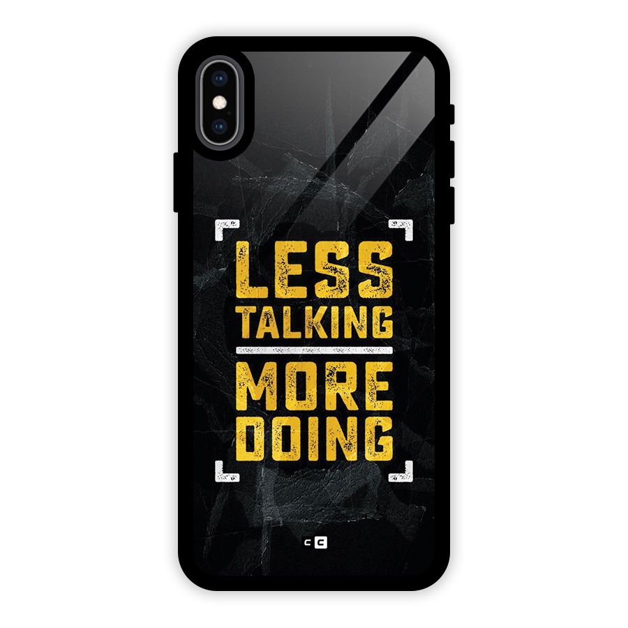 Less Talking Glass Back Case for iPhone XS Max