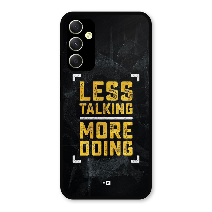 Less Talking Metal Back Case for Galaxy A34