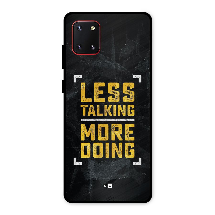 Less Talking Metal Back Case for Galaxy Note 10 Lite