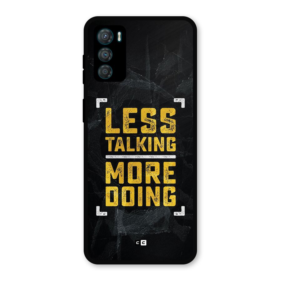 Less Talking Metal Back Case for Moto G42