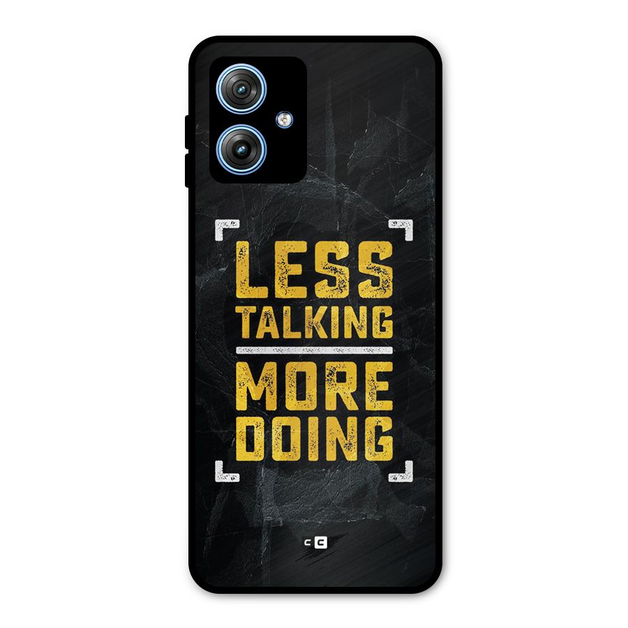 Less Talking Metal Back Case for Moto G54