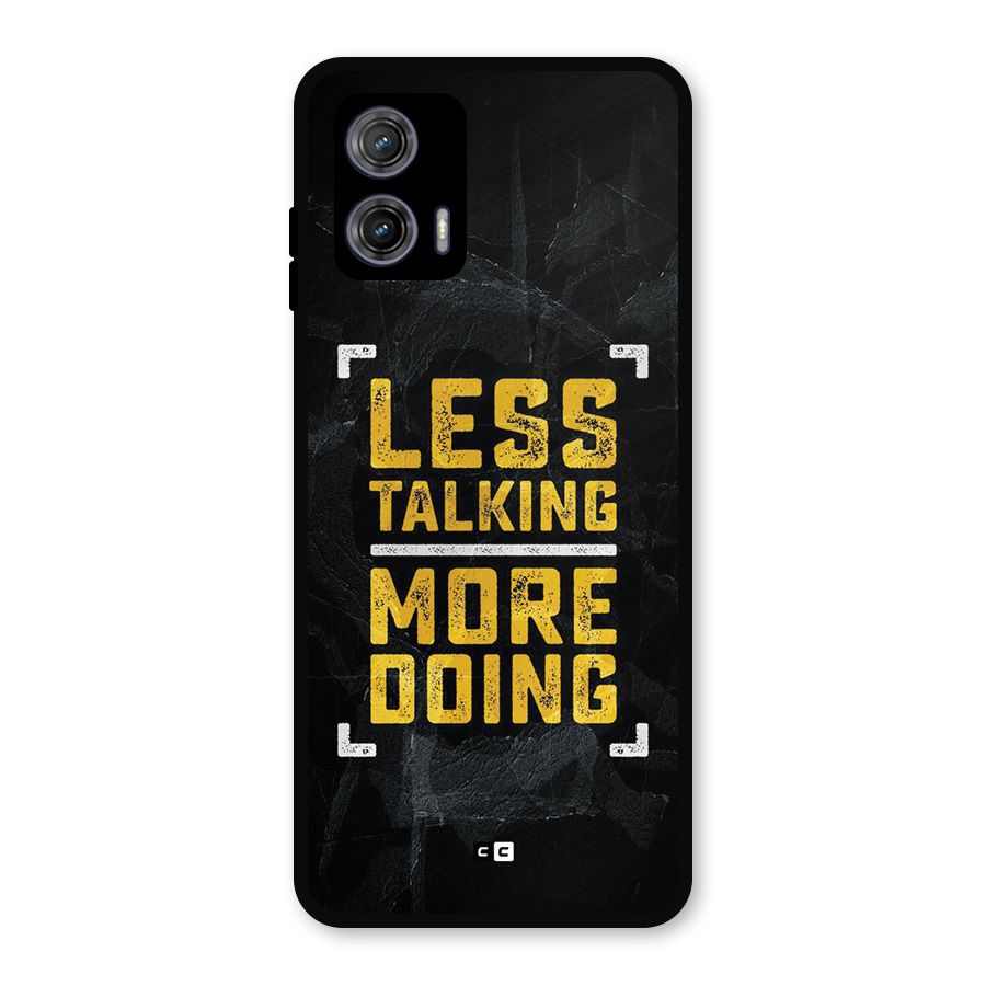 Less Talking Metal Back Case for Moto G73
