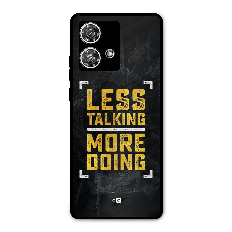 Less Talking Metal Back Case for Motorola Edge 40 Neo