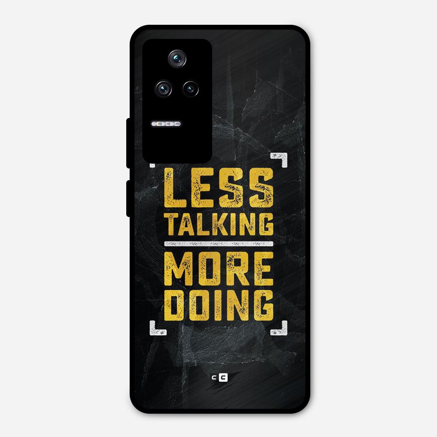 Less Talking Metal Back Case for Poco F4 5G