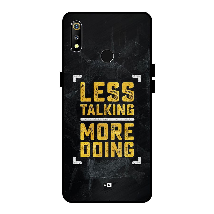Less Talking Metal Back Case for Realme 3