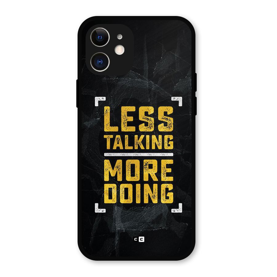 Less Talking Metal Back Case for iPhone 12
